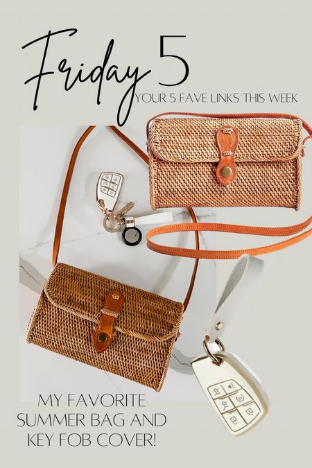 Top 5 your favorite links and best sellers this week! The cutest crossbody satchel belt bag for summer rattan straw purse white key fob cover cute Amazon finds accessories fashion finds great gift ideas for her! 

#LTKFind #LTKunder50 #LTKitbag