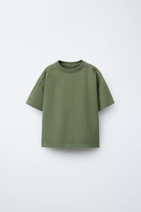 GARMENT DYE CUT-OUT T-SHIRT | Zara US