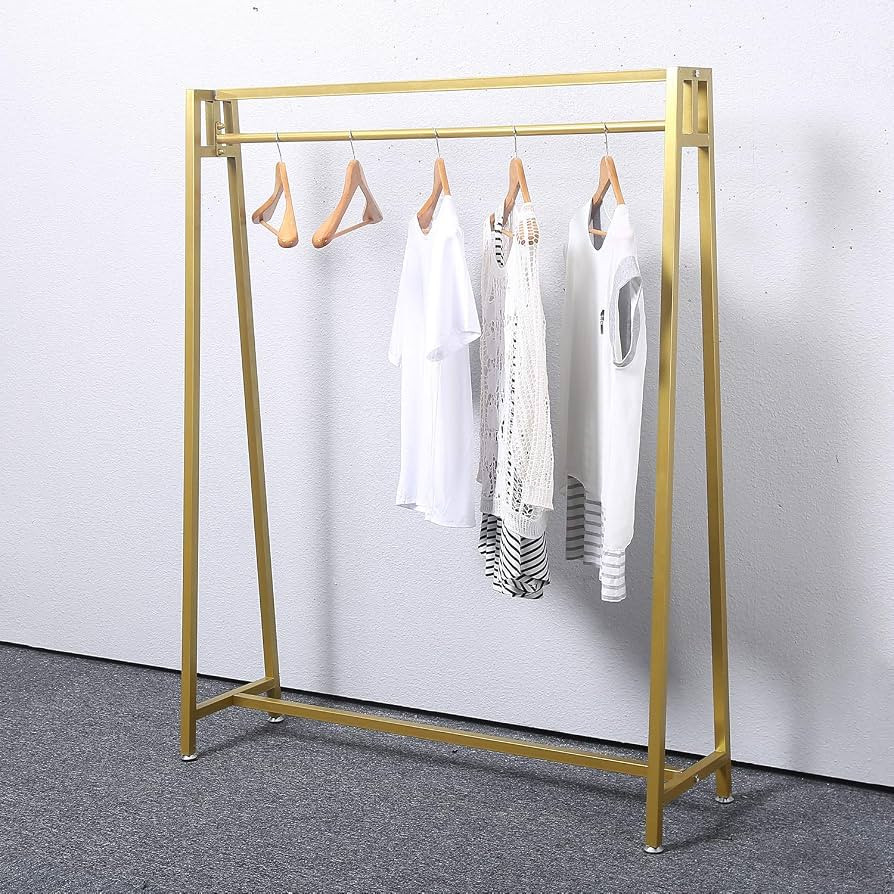 MBQQ Moden Metal Clothes Rack with Clothing Hanging Rack Organizer for Laundry Drying Rack Displa... | Amazon (US)