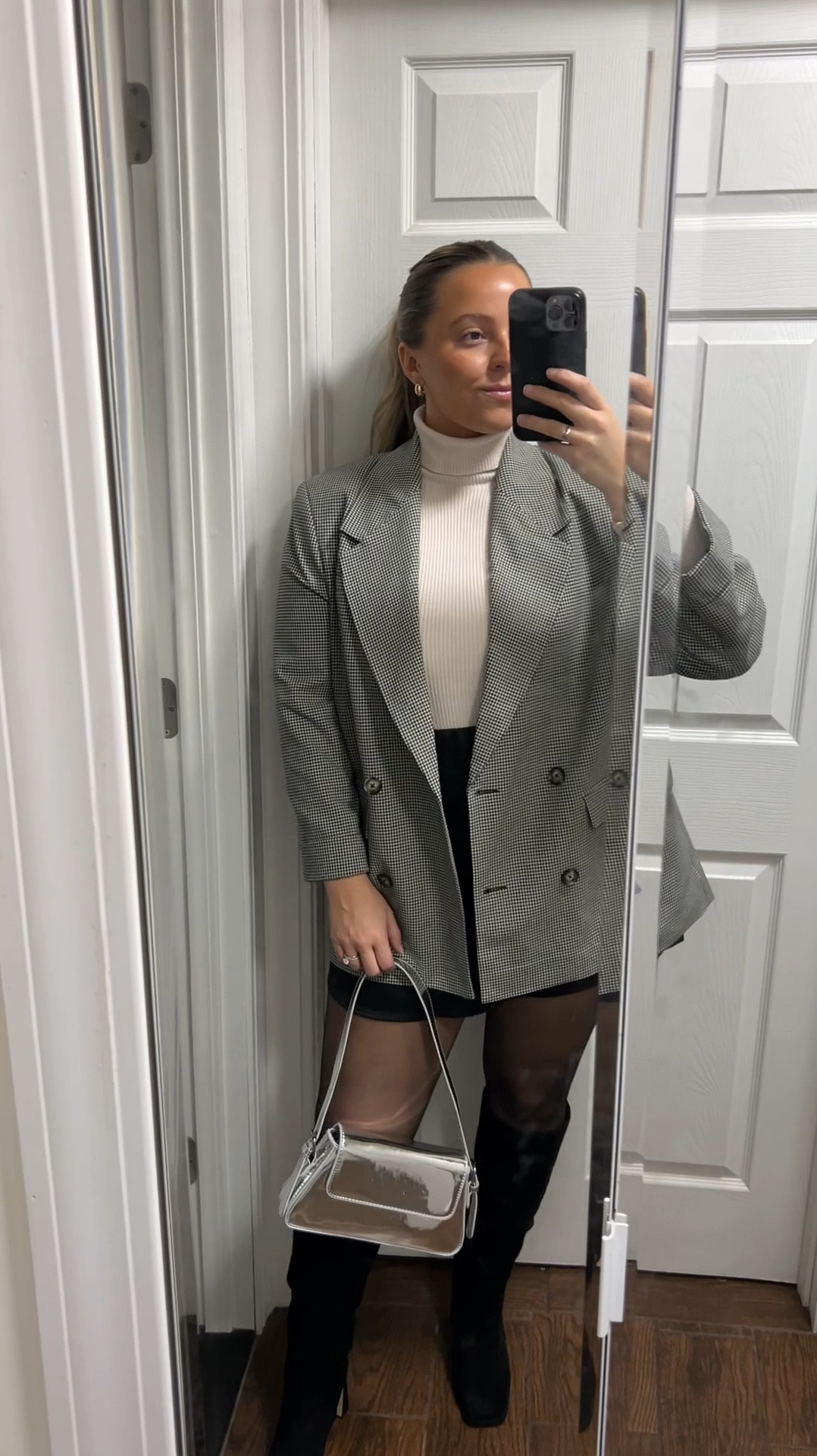 Dinner date night OOTD. Winter fashion. Blazer outfit. Knee high boots. 

#LTKSeasonal #LTKFindsUnder100 #LTKMidsize