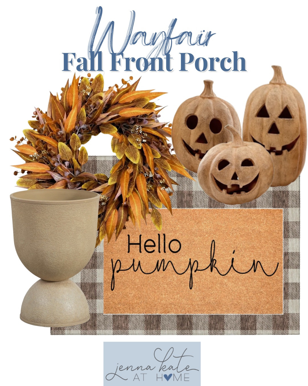 Fall front porch includes outdoor rug, doormat, wreath, planter, ceramic pumpkins.

Home decor, fall decor, outdoor fall decor

#LTKSaleAlert #LTKHome #LTKSeasonal