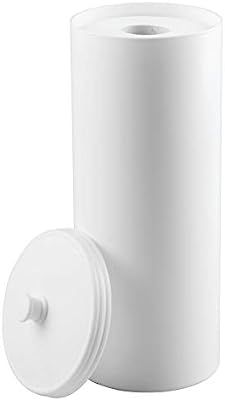 mDesign Plastic Free Standing Toilet Paper Holder Canister - Storage for 3 Extra Rolls of Toilet ... | Amazon (US)