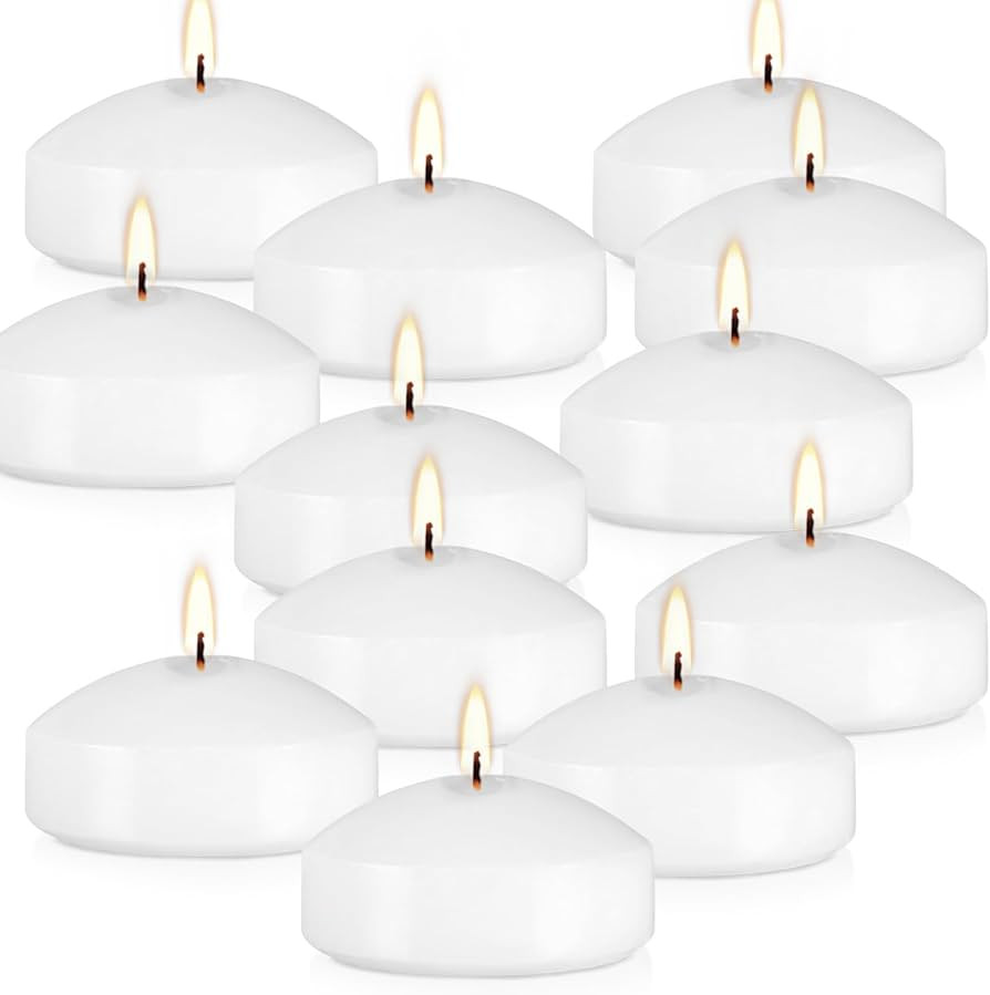 12 Pack 3-Inch Floating Candles - Perfect for Gatherings and Proposals - White, Odorless and Drip... | Amazon (US)