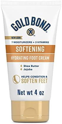 Gold Bond Softening Foot Cream, 4 oz., Foot Lotion with Shea Butter to Soften Rough & Dry Feet | Amazon (US)