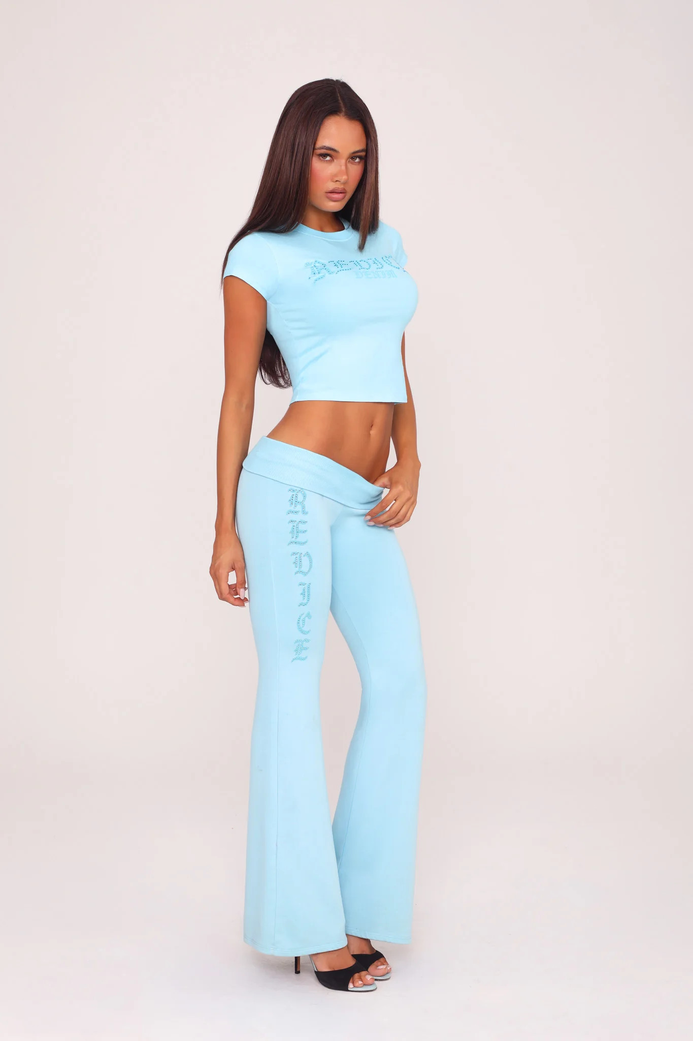 SERENA SWEAT PANT / ENTOURAGE AQUA | Revice Denim