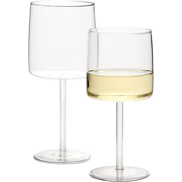 Shade Clear White Wine Glass | CB2