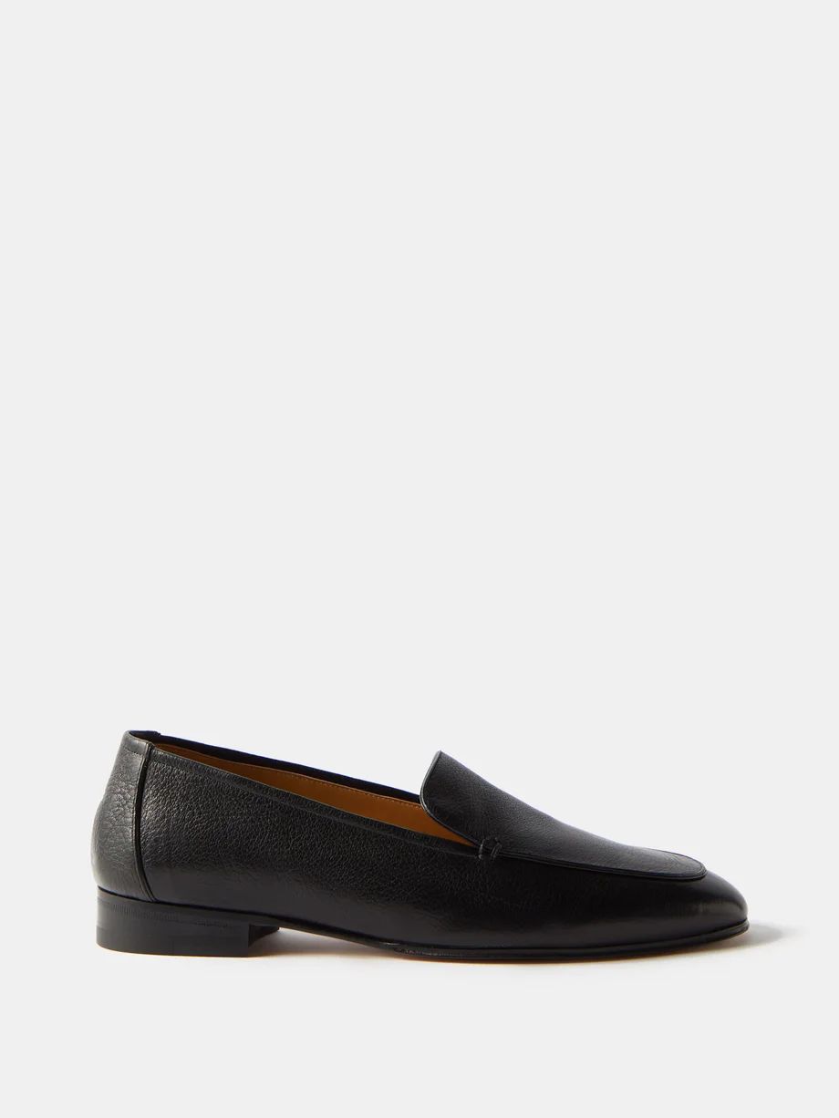 Adam grained-leather loafers | Matches (US)