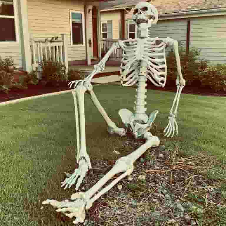 DUNCHATY 6FT Halloween Skeleton, Giant Animated Skeleton, Mega Yard Decoration for Halloween 2025... | Walmart (US)