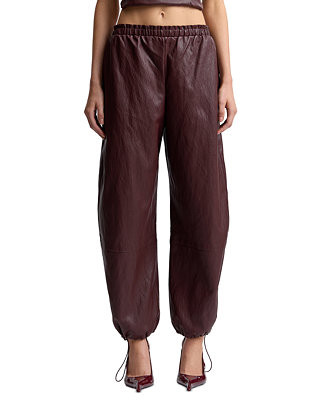 Women's Elastic-Waist High-Rise Balloon Pants | Macy's