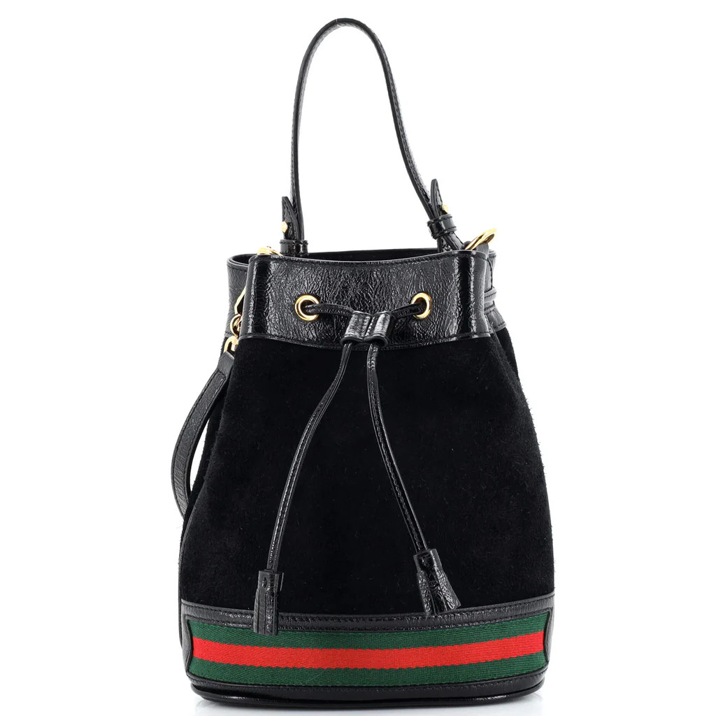 Ophidia Bucket Bag Suede Small | Rebag