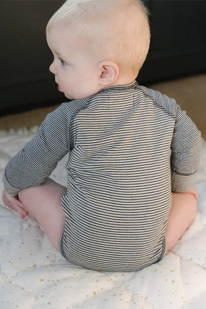 Pehr Sailor Stripe Raglan Sleeve Organic Cotton Bodysuit | Nordstrom | Nordstrom