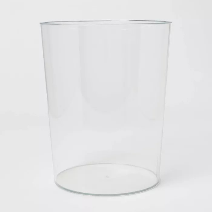 Solid Bathroom Wastebasket Clear - Room Essentials™ | Target
