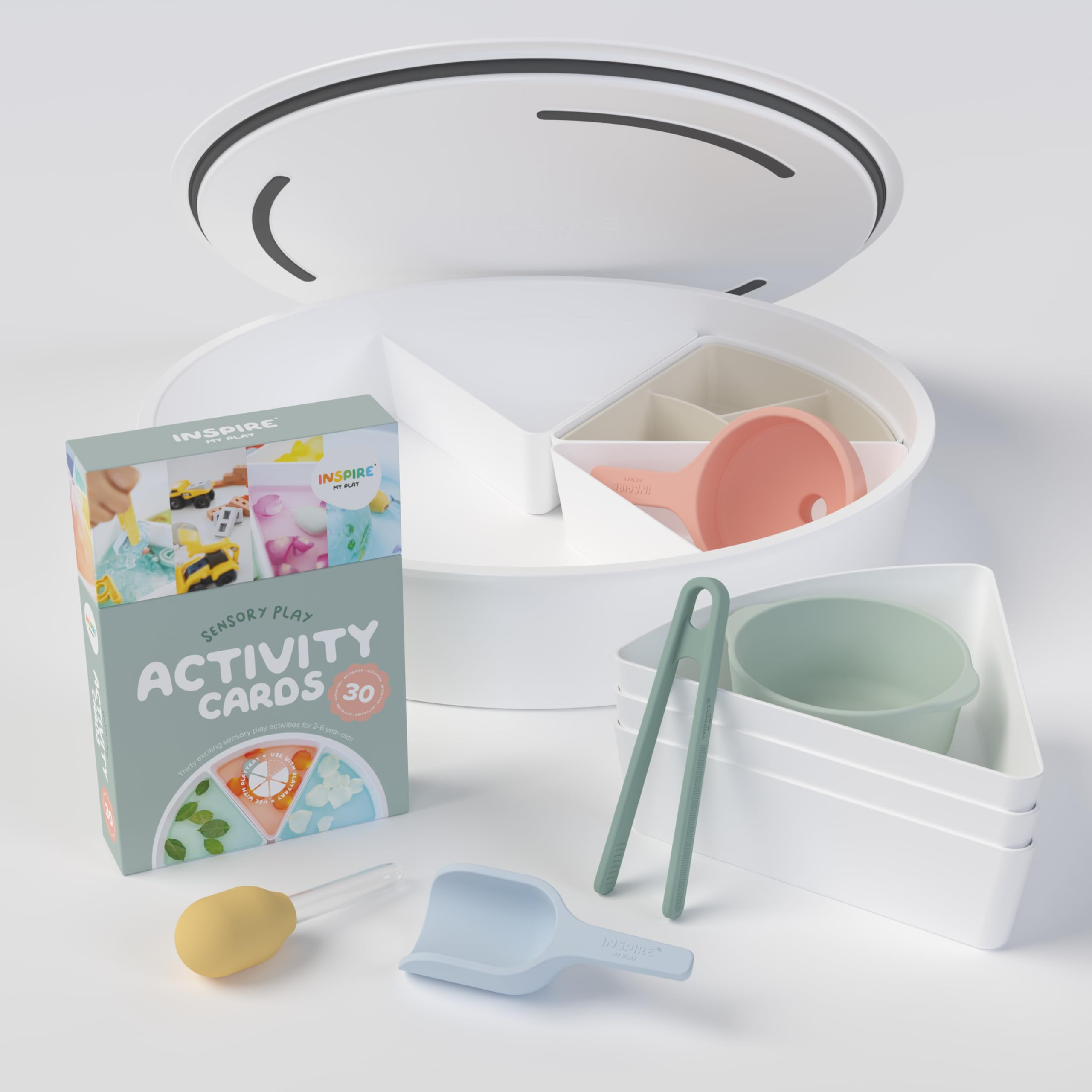 Inspire My Play Starter Bundle - Sensory Bin with Lid and Removable Storage Inserts | Amazon (US)