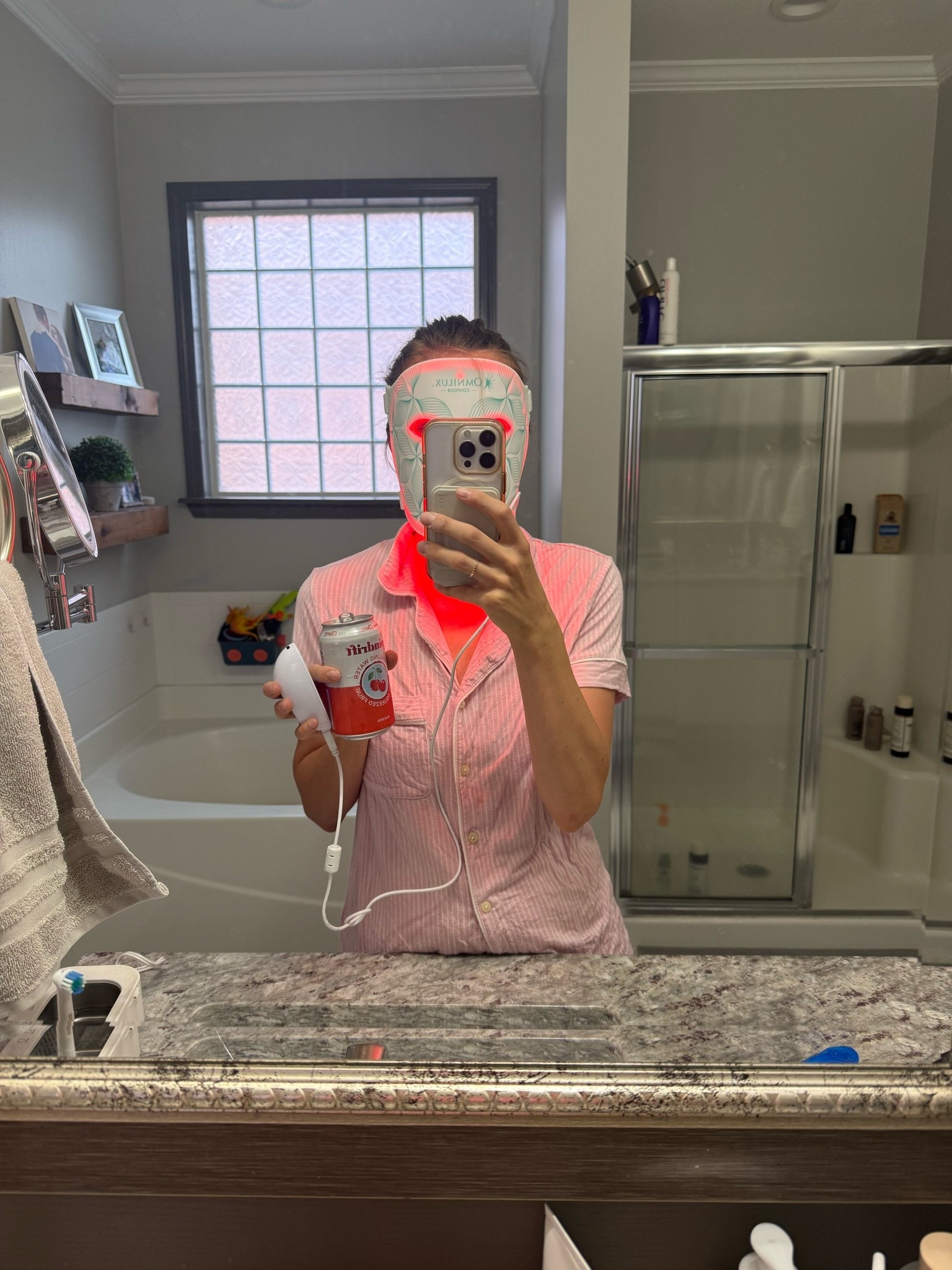 I made it through the week again with three kids  so I am celebrating with a spindrift and my red light therapy 👌🏻

#LTKselfcare #LTKmomlife #LTKKids