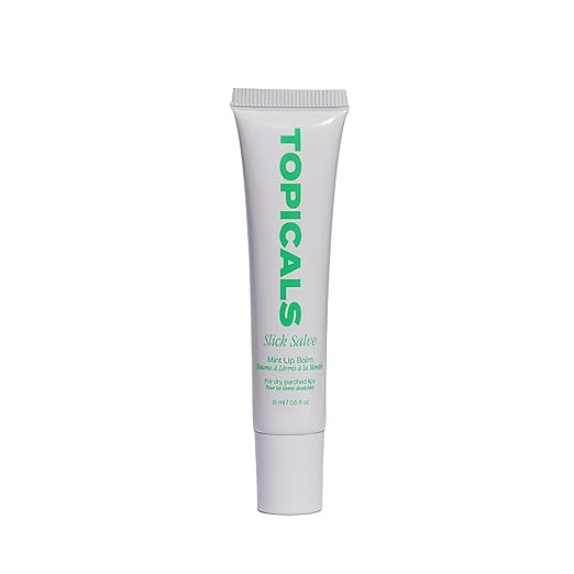 Topicals Slick Salve Mint Glossy Lip Balm | Soothes Discomfort, Strengthens Barrier and Provides ... | Amazon (US)