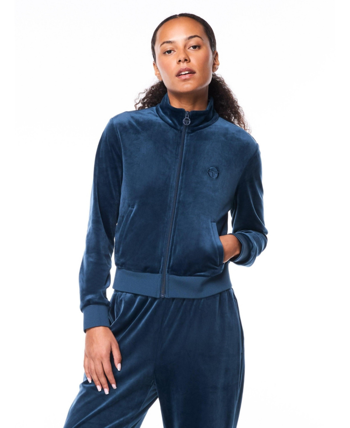 Sergio Tacchini Women's Nuvola Velour Track Jacket - Key largo | Macy's
