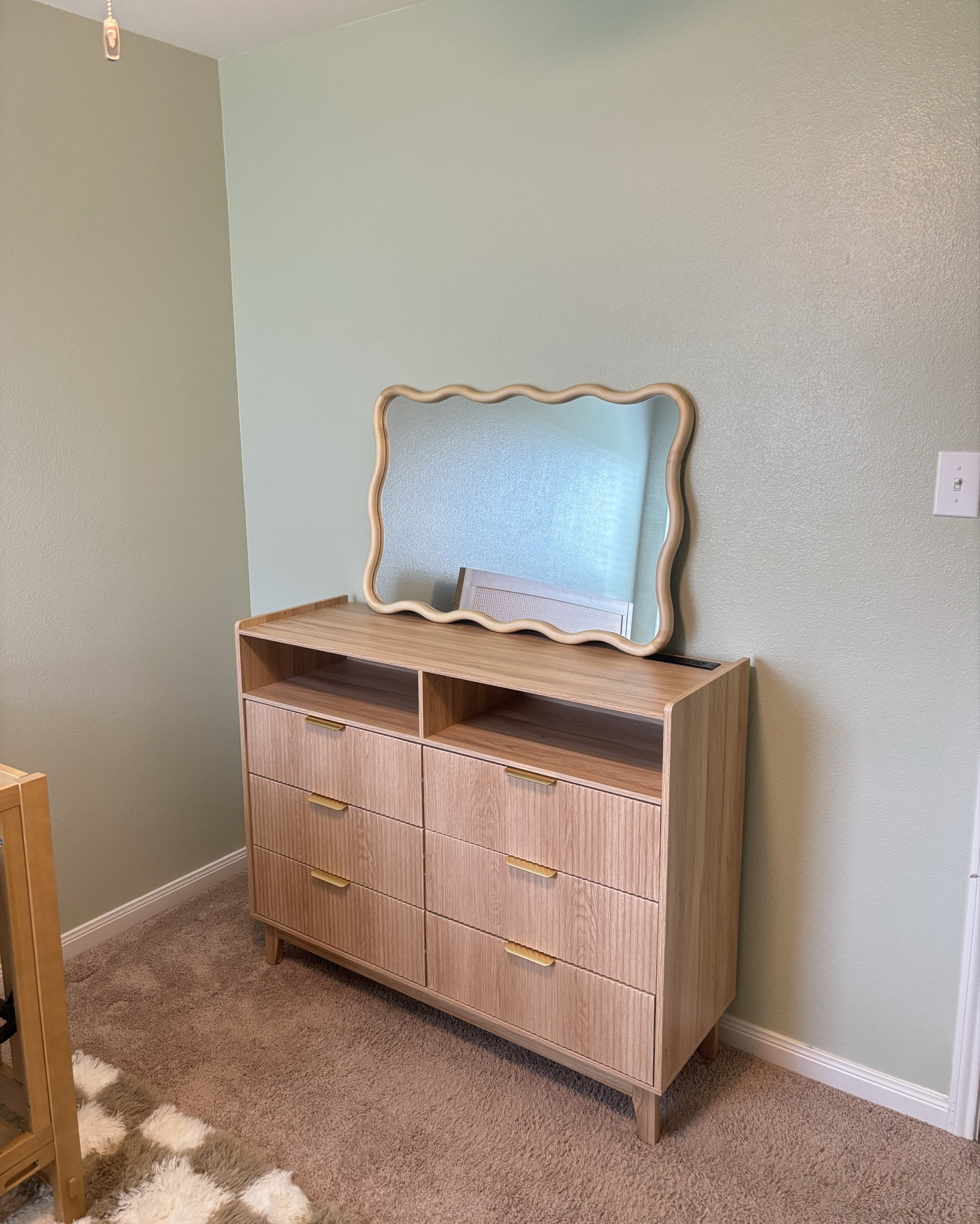 Nursery Furniture

Bedroom furniture  fluted dresser  scalloped mirror  convertible crib  checkered rug  nursery rocking chair  nursery furniture  kids furniture 

#LTKKids #LTKHome #LTKBaby