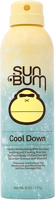 Sun Bum Cool Down Aloe Vera Spray - Vegan After Sun Care to Soothe and Hydrate Sunburn - 6 oz | Amazon (US)