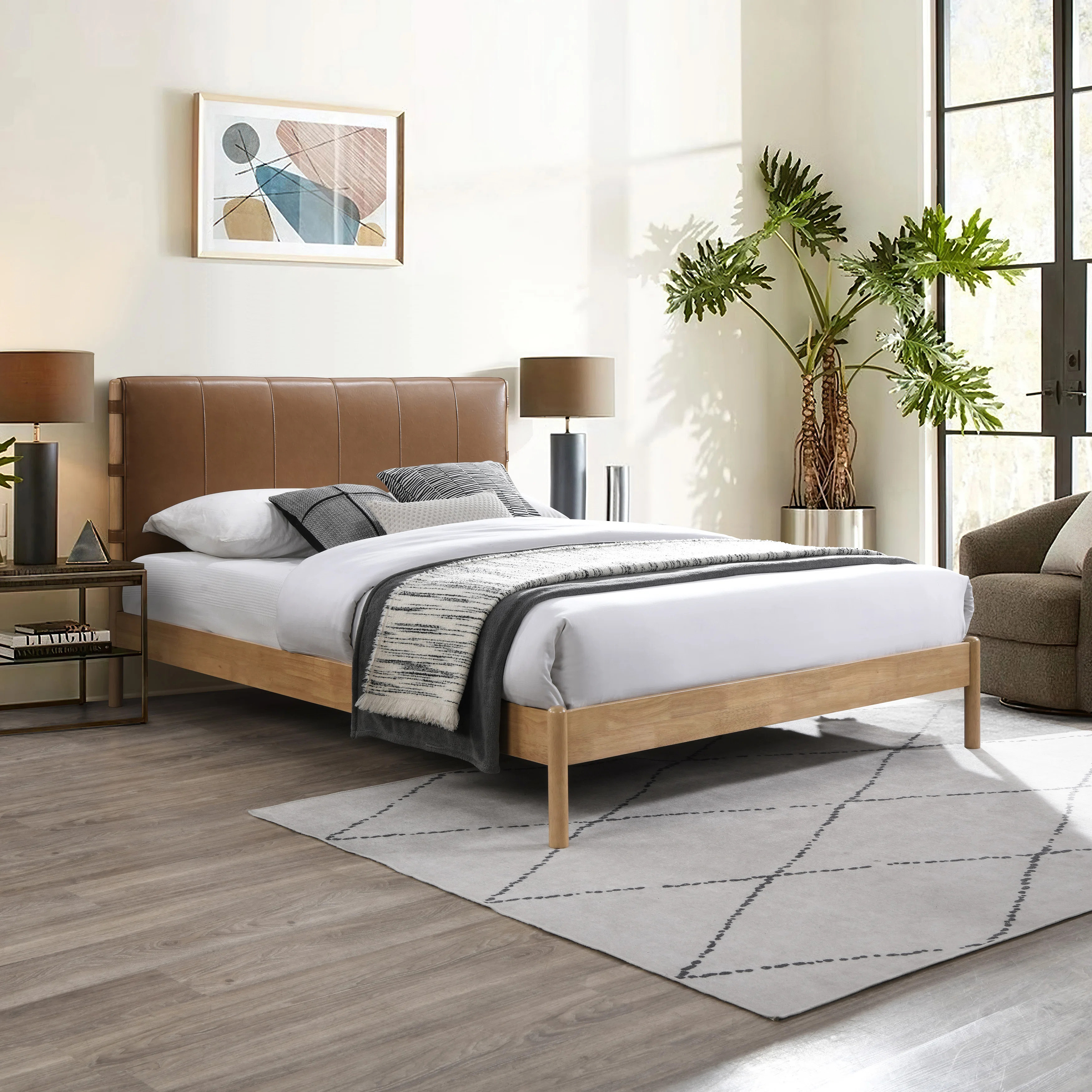 Chrishaud Vegan Leather Bed | Wayfair North America