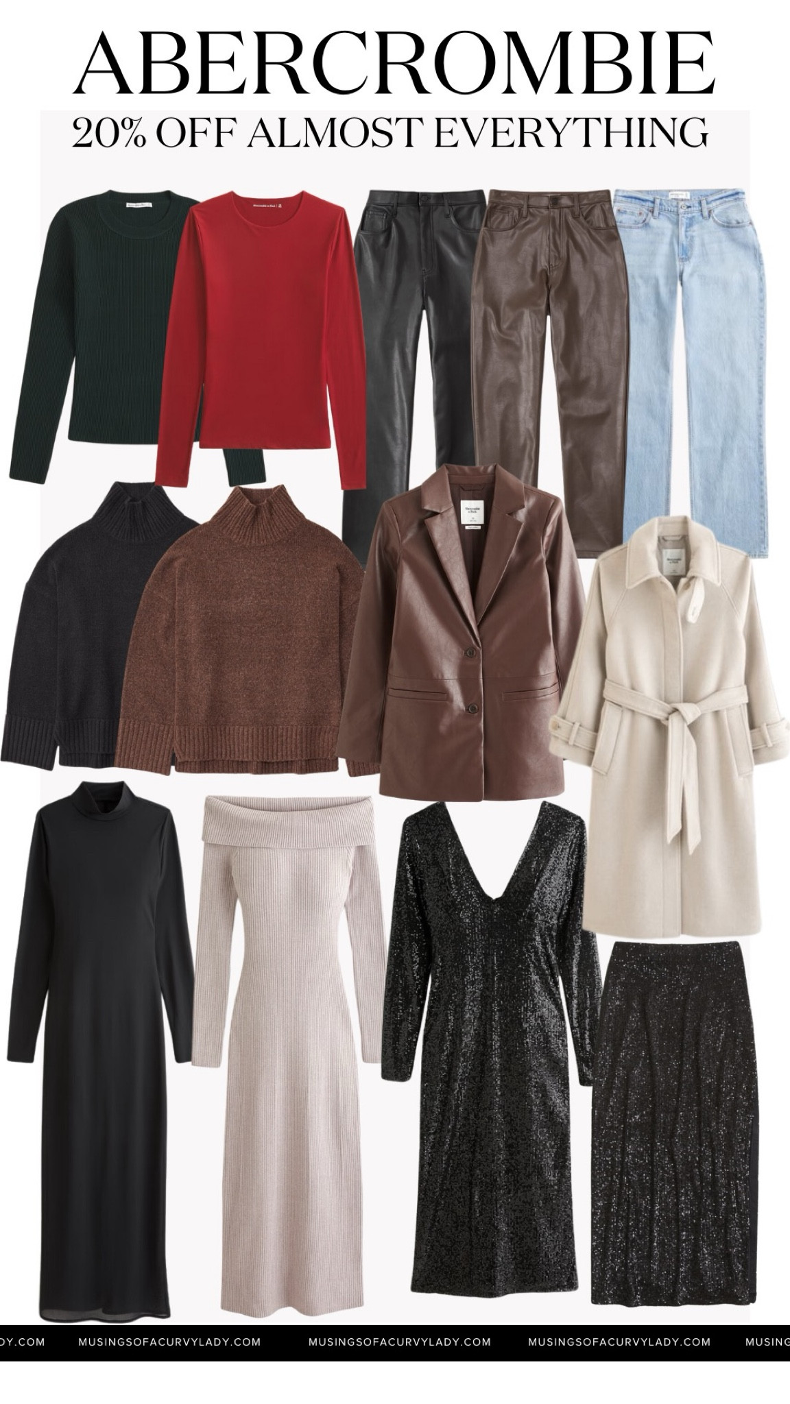 Abercrombie 20% off almost everything today! 

Abercrombie sale. Abercrombie winter favorites. Long coat. Turtleneck sweater. Winter dress. Leather pants. Sequin maxi skirt.



#LTKsalealert #LTKSeasonal #LTKparties