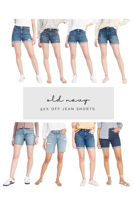 50% off my favorite Jean shorts, today only! I live in these all summer and they sold out so fast last year. Fit TTS  

#LTKunder50 #LTKsalealert #LTKSeasonal
