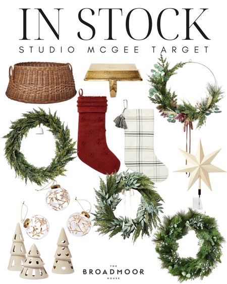 So many great affordable Christmas finds at target in stock right now with studio McGee!

Garland, Christmas wreath, Christmas stockings, Christmas tree, tree, color, Christmas, decor, holiday, decor, stocking holders, Console table, entry way, decor, Christmas, ornaments, gold, Christmas, red, Christmas, white Christmas 

#LTKHoliday #LTKhome #LTKstyletip
