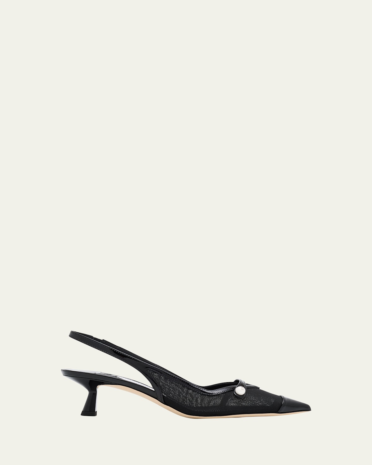 Amita Mesh Pearly-Strap Slingback Pumps | Bergdorf Goodman