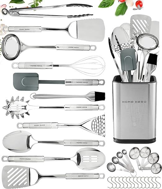 Home Hero Kitchen Utensils Set - Cooking Utensils Set with Spatula - First Home Essentials Utensi... | Amazon (US)