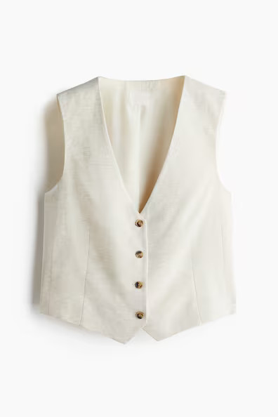 H & M - Tailored Suit Vest - Beige | H&M (US + CA)