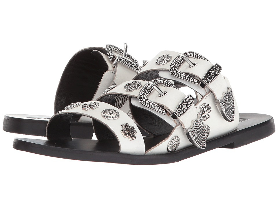 Sol Sana - Eastwood Slide (White Stud) Women's Sandals | Zappos