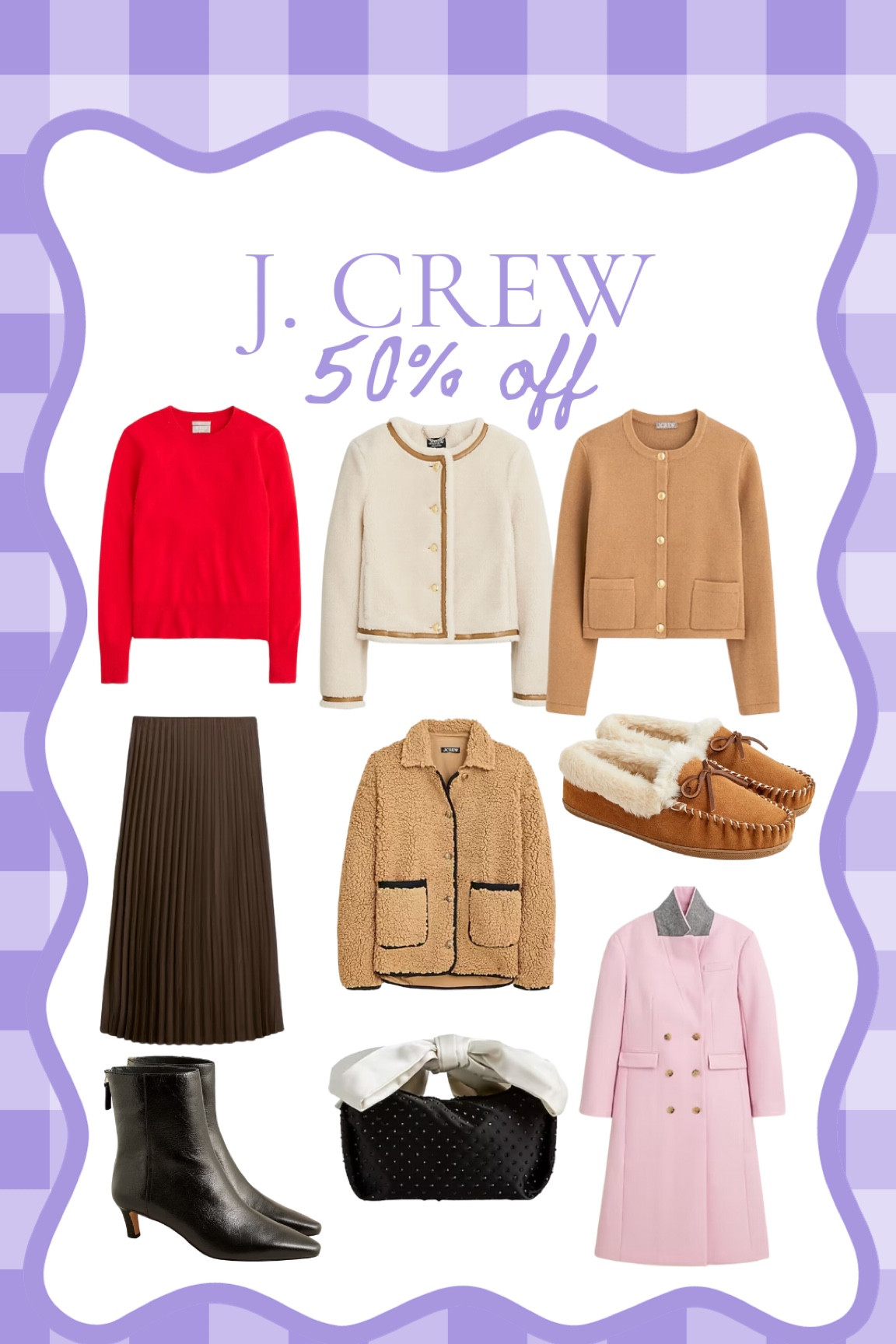 J. Crew is having a huge Black Friday sale! 50% mostly everything!! 

J. Crew, sweaters, lady jacket, Sherpa jacket, chocolate brown, Black Friday sale, j. Crew sale, red sweater 

#LTKsalealert #LTKCyberWeek #LTKSeasonal