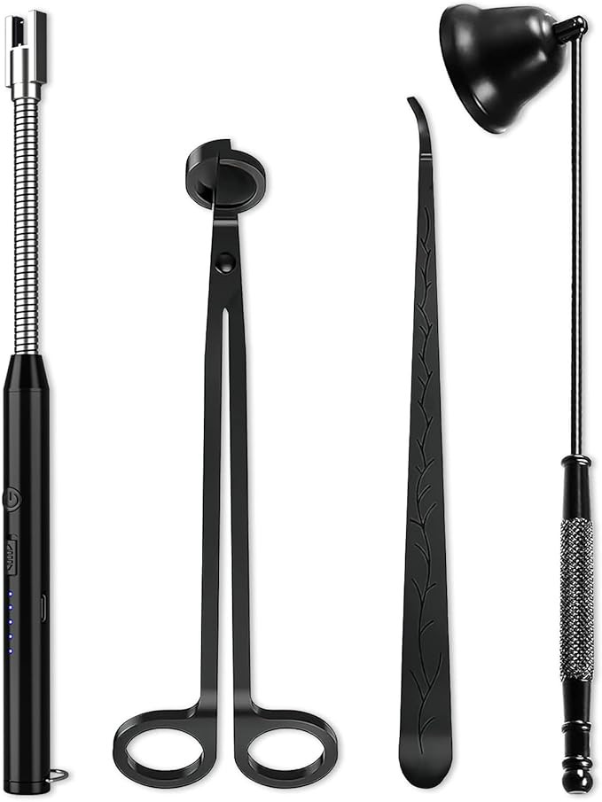 Candle Wick Trimmer, Electric Candle Lighter Rechargeable, Candle Snuffer and Wick Cutter, Candle... | Amazon (US)