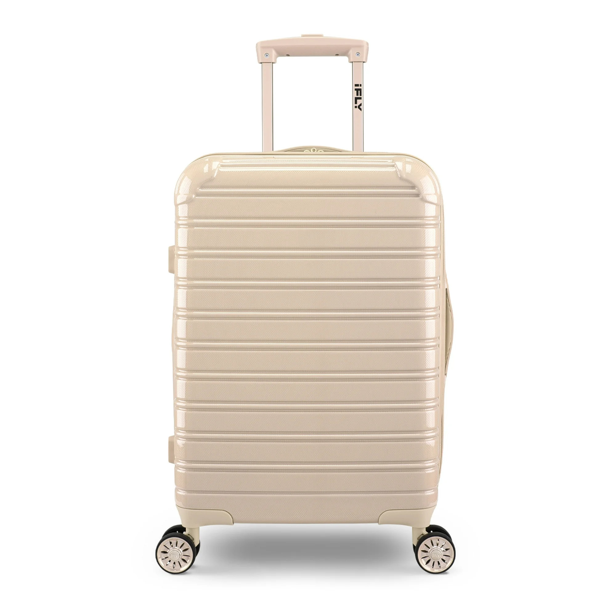 iFLY Hardside Fibertech Luggage 20" Carry-on Luggage, Champagne | Walmart (US)