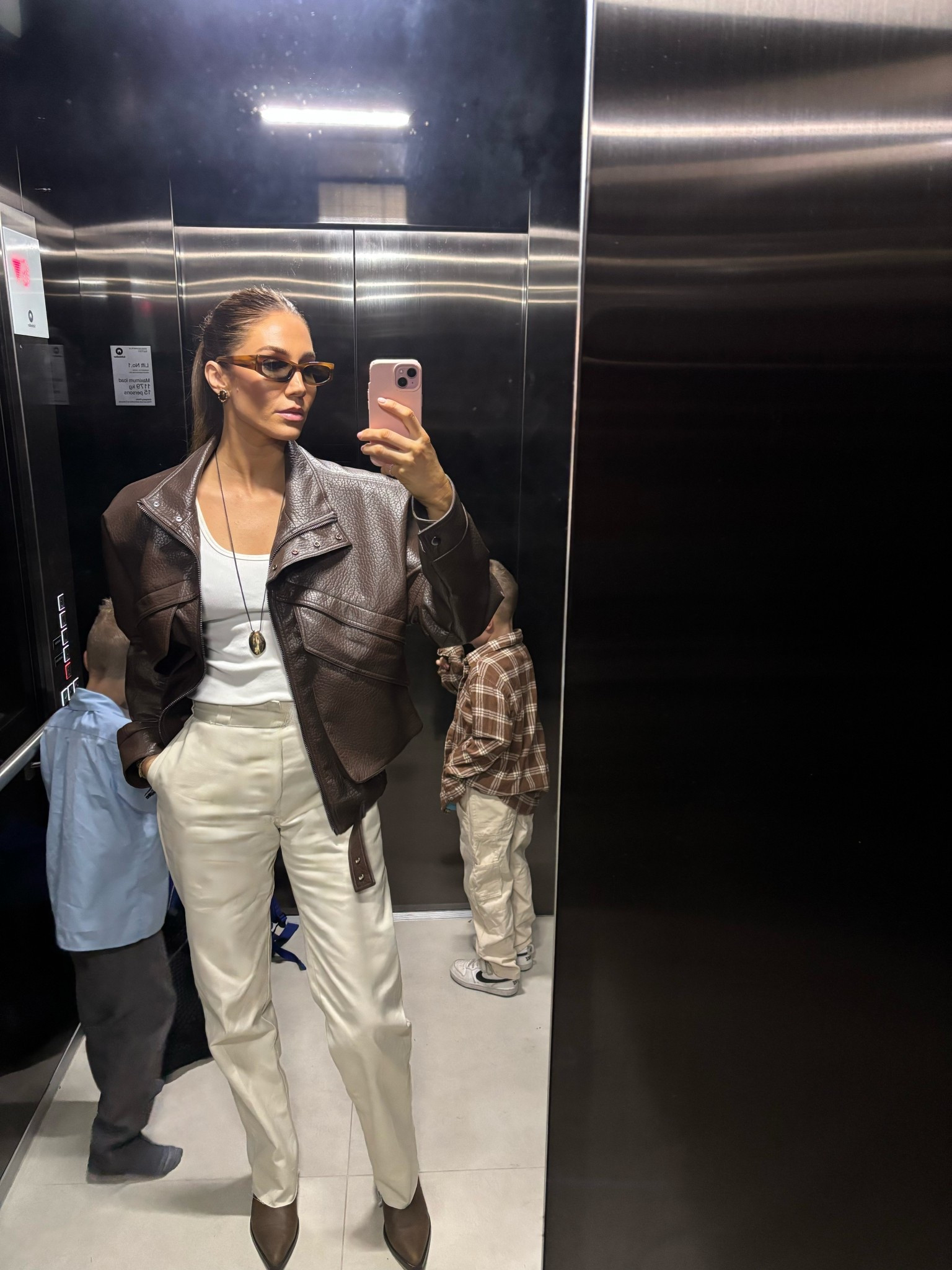  Another day work outfit 
Jacket : @bayse 
Singlet: @witchery 
Pants : @dickies 
Boots : @the iconic 
Necklace: @ Billini 
Sunglasses : @st.Agni 

#LTKstyletip #LTKworkwear #LTKaustralia