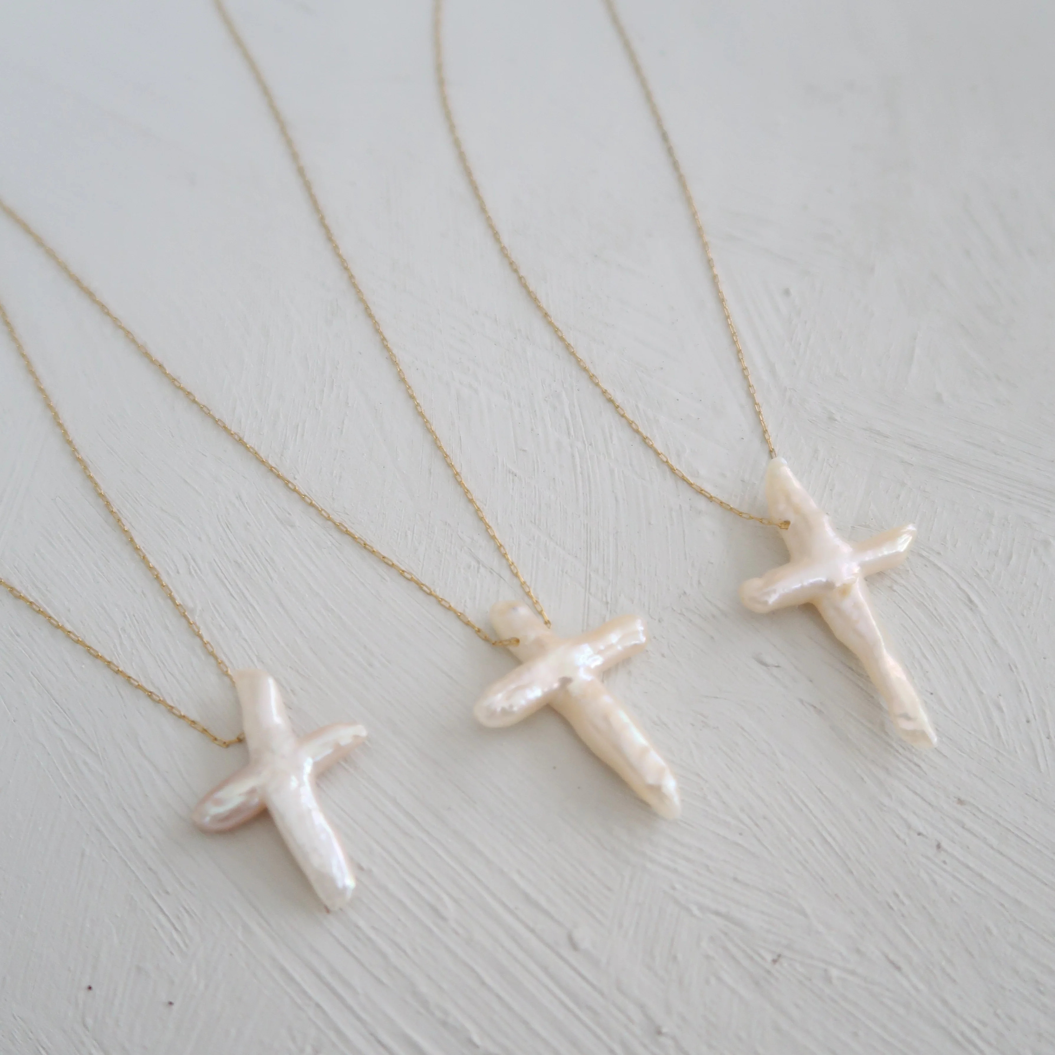 Pearl Cross Necklace | Joiana Jewelry