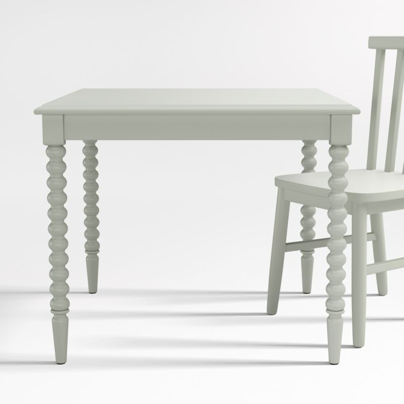 Jenny Lind Sage Green Wood Square Kids Play Table + Reviews | Crate & Kids | Crate & Barrel
