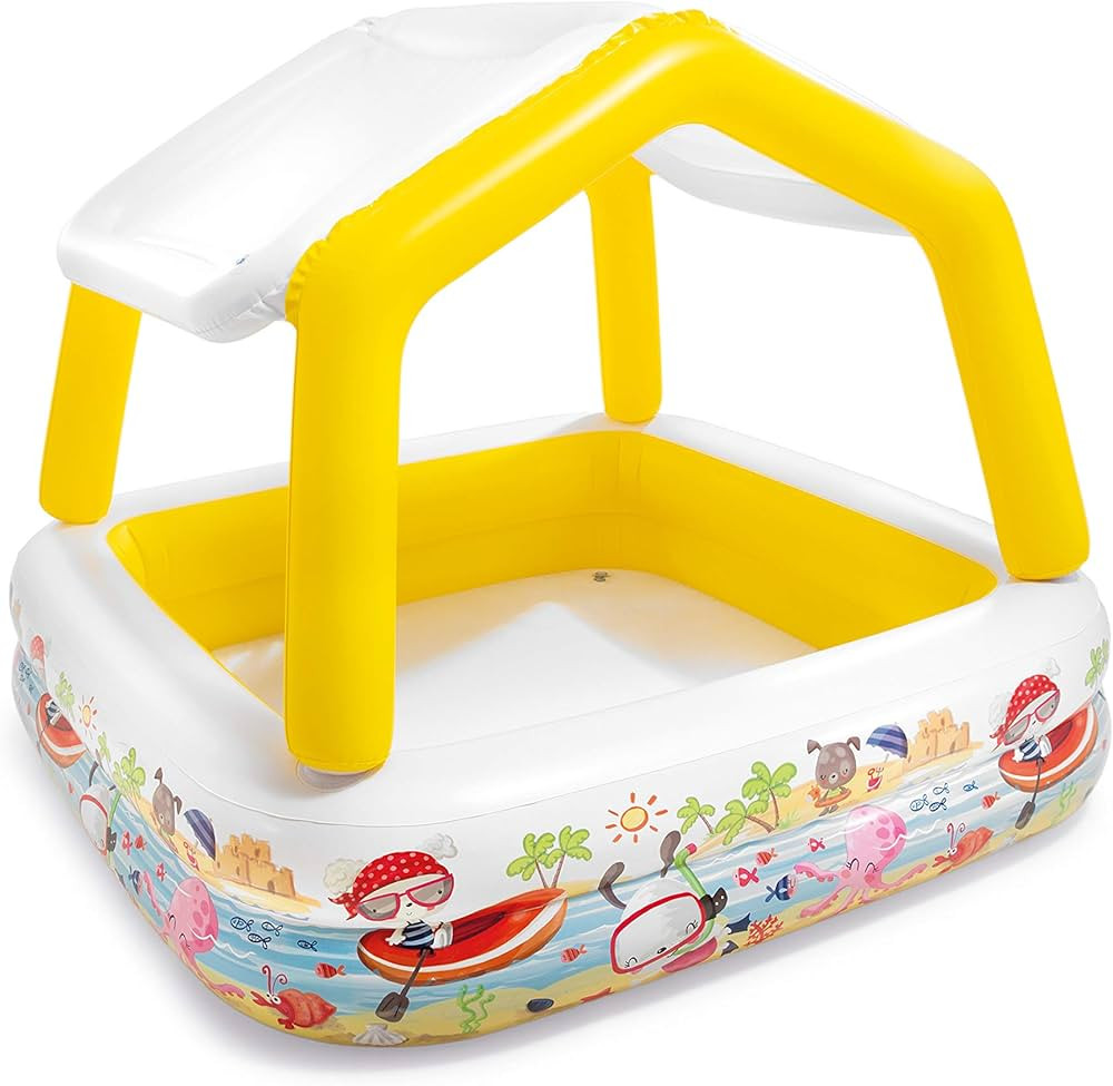 Intex Sun Shade Inflatable Pool, 62" X 62" X 48", for Ages 2+ | Amazon (US)