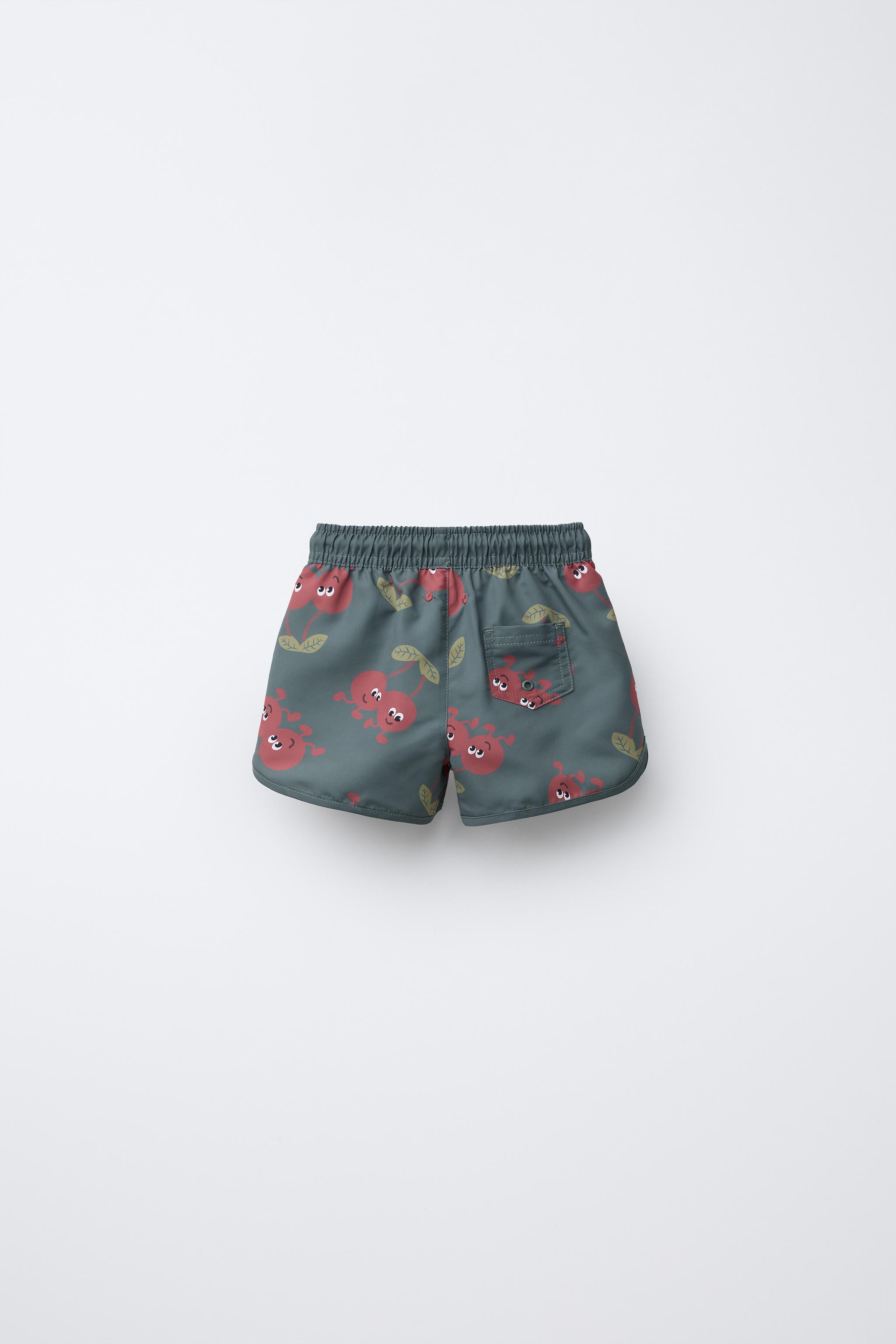 2-6 YEARS/ CHERRY PRINT SWIM SHORTS | Zara US