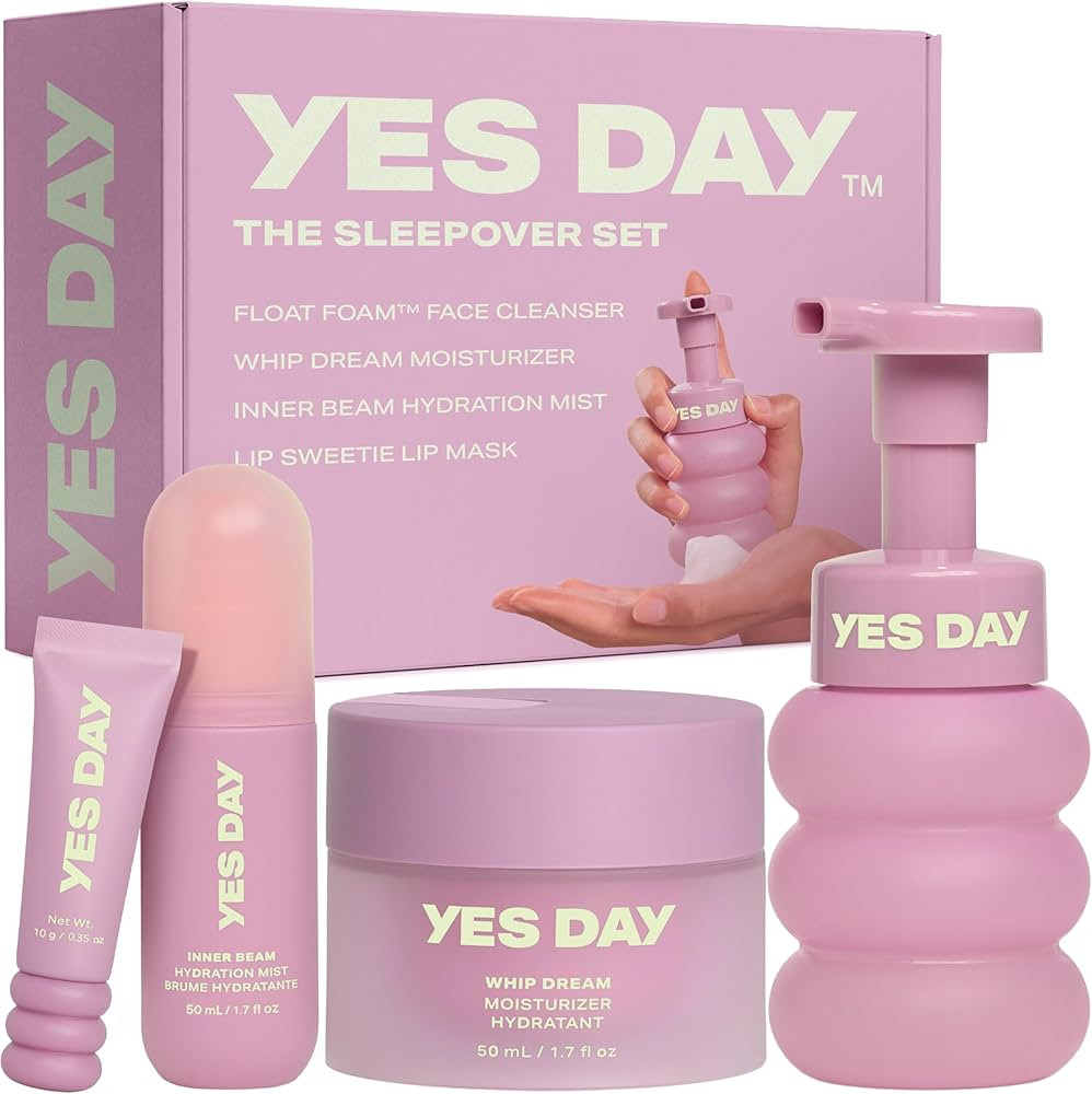 YES DAY The Sleepover Set – Teen Skin Care Kit, Includes Face Cleanser, Face Moisturizer, Hydra... | Amazon (US)