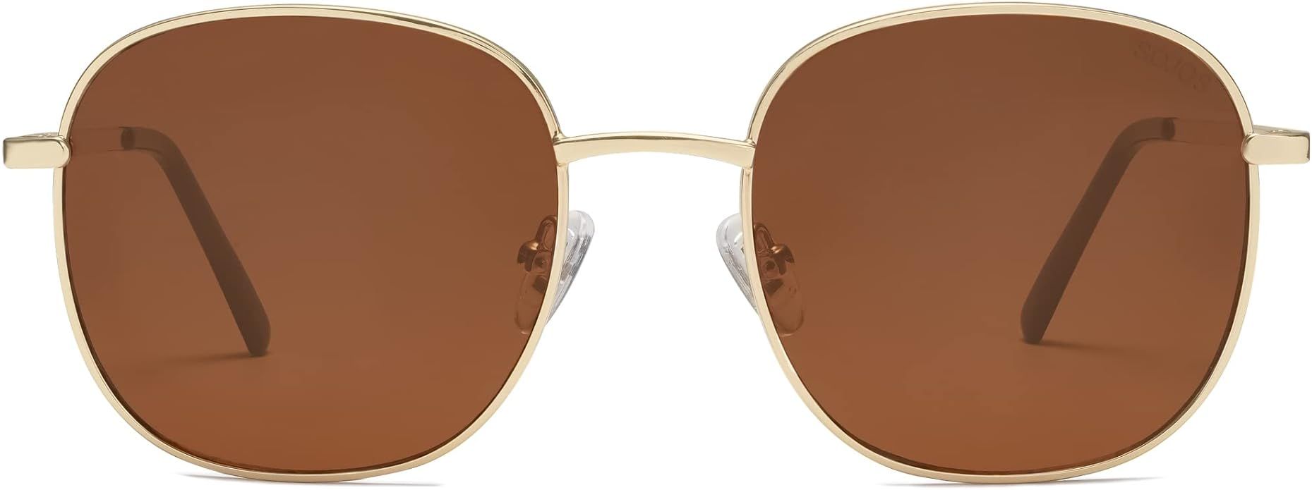 SOJOS Classic Square Sunglasses for Women Men with Spring Hinge Sunnies SJ1137 | Amazon (US)