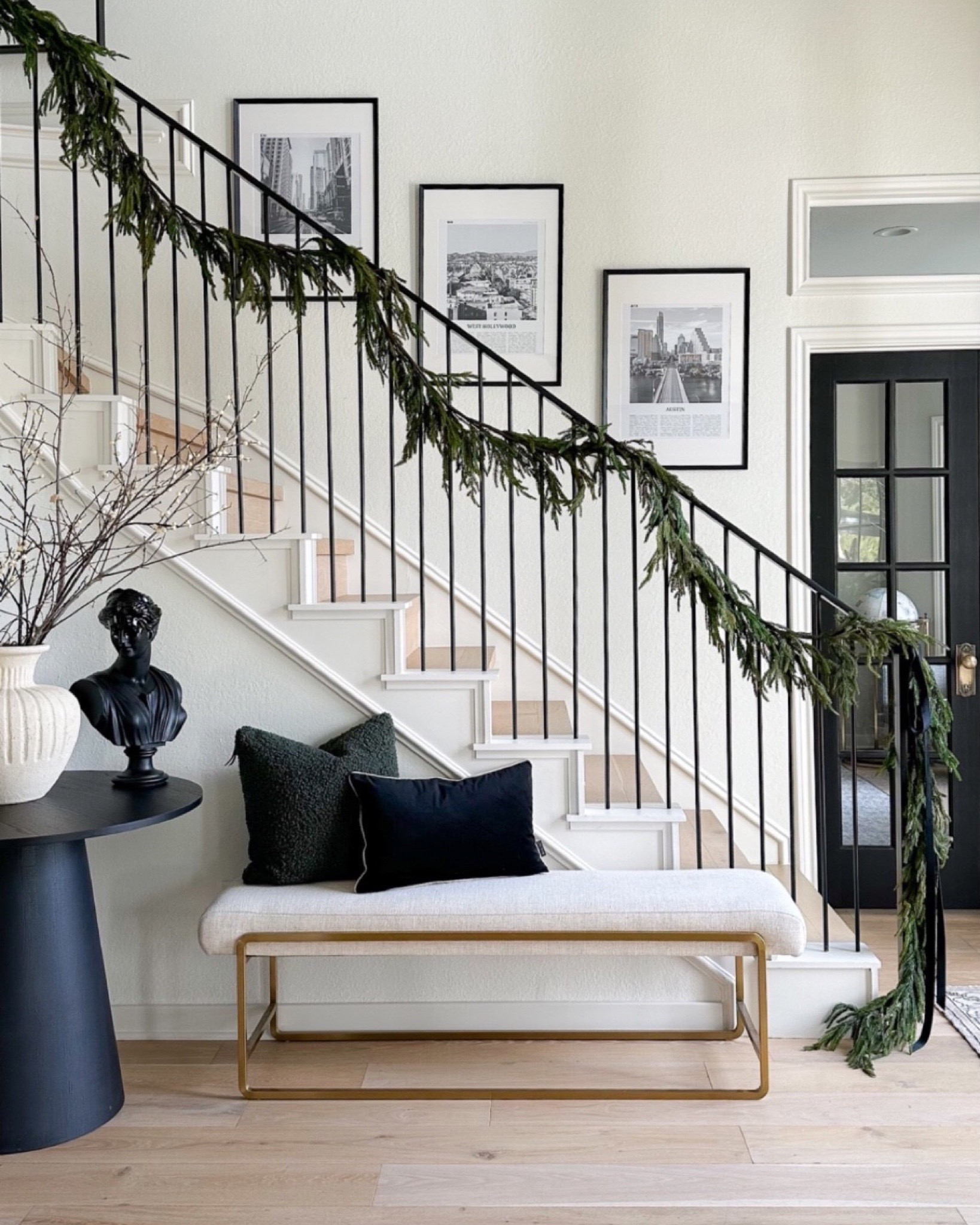 Found the Norfolk pine garland still in stock in this large size for doing a staircase garland!

entryway holiday decor, bench

#LTKhome #LTKHoliday #LTKSeasonal