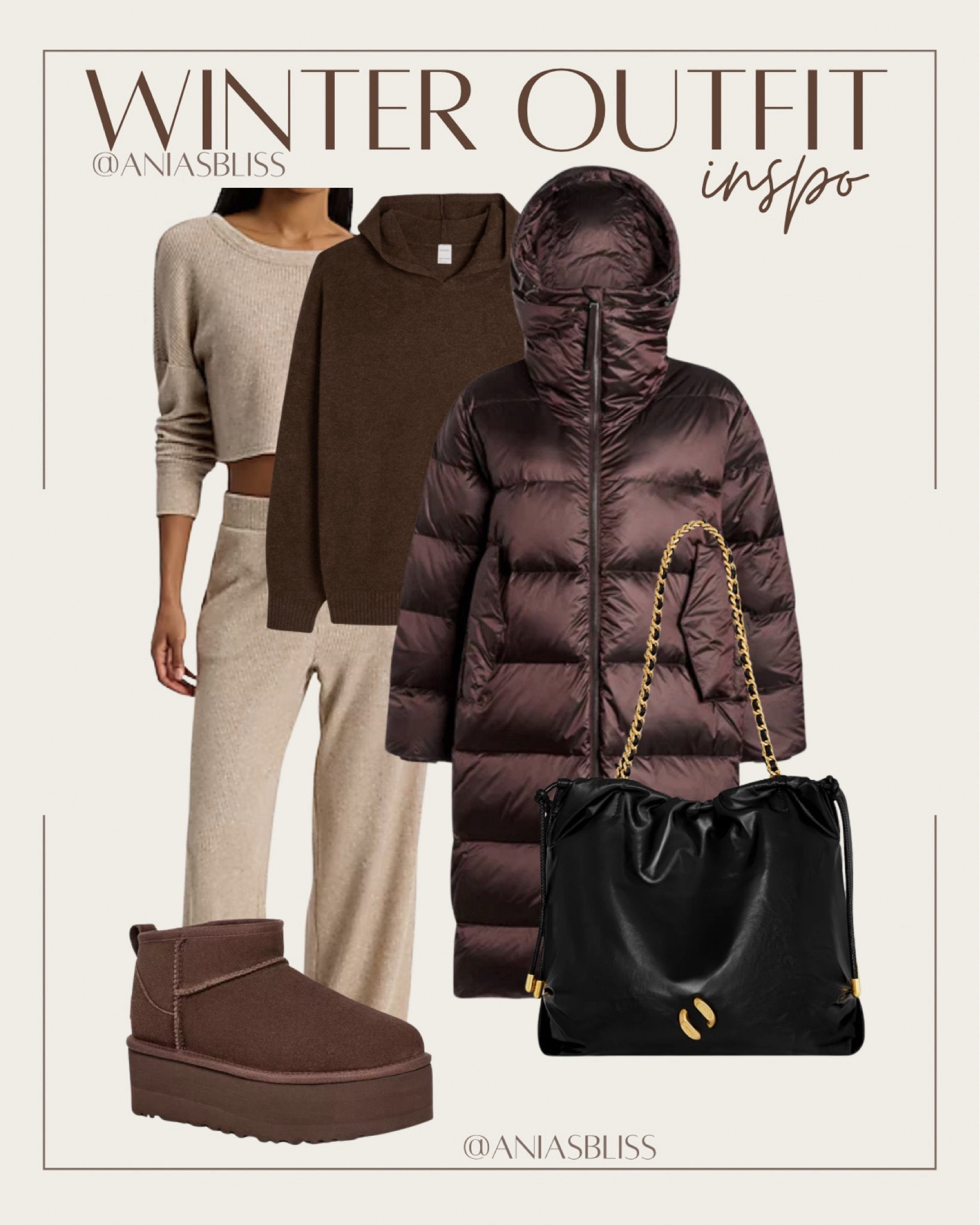 Mocha puffer jacket, deep browns, brown Uggs, brown outfit, winter outfit 

#LTKTravel #LTKSeasonal #LTKActive