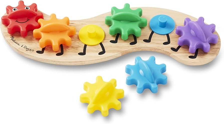 Melissa & Doug Rainbow Caterpillar Gear Toy With 6 Interchangeable Gears - For Toddlers And Babie... | Amazon (US)