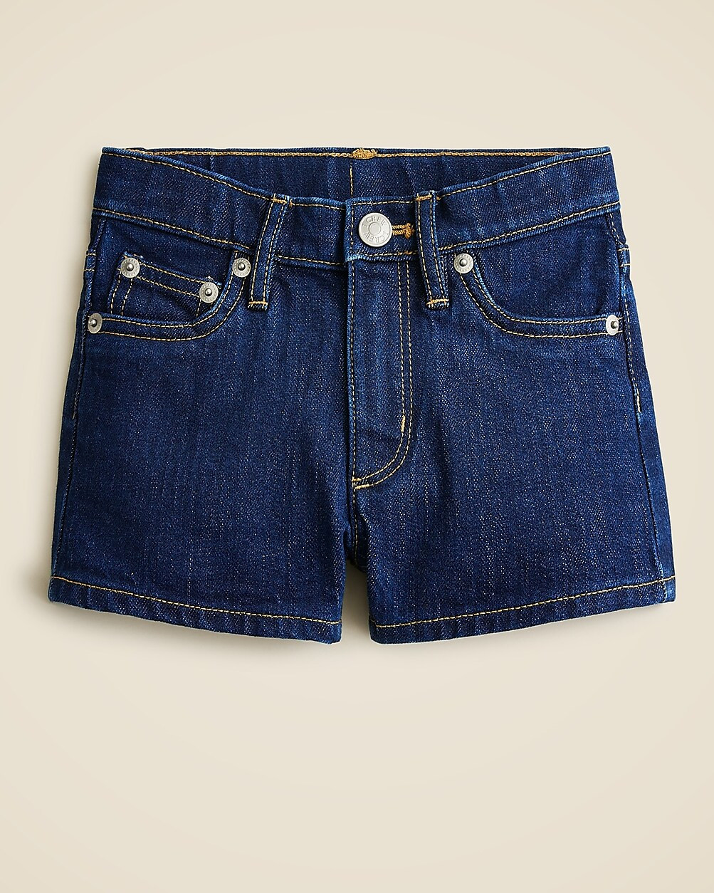 Girls' high-rise denim short in dahlia wash | J. Crew US