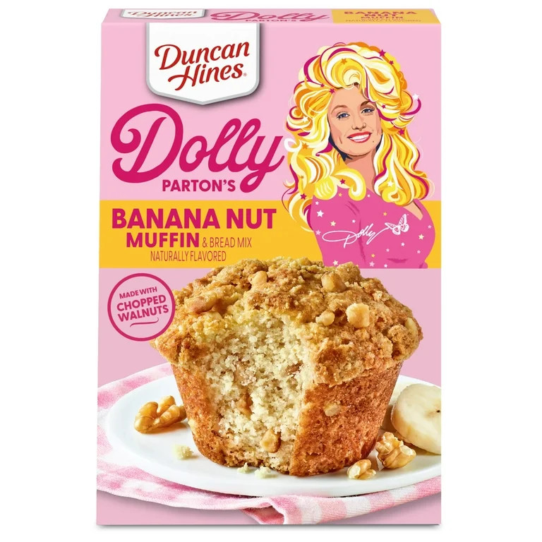 Duncan Hines Dolly Parton's Banana Nut Flavored Muffin & Bread Mix, 19.05 oz. | Walmart (US)