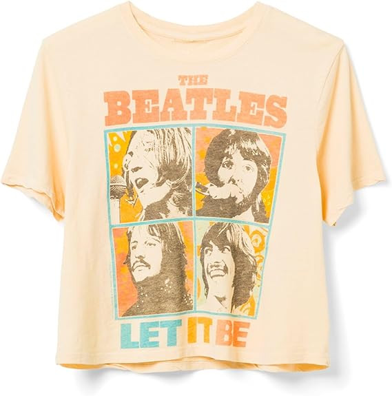 Junk Food Clothing Officially Licensed Women's The Beatles Music Band Tee | Amazon (US)