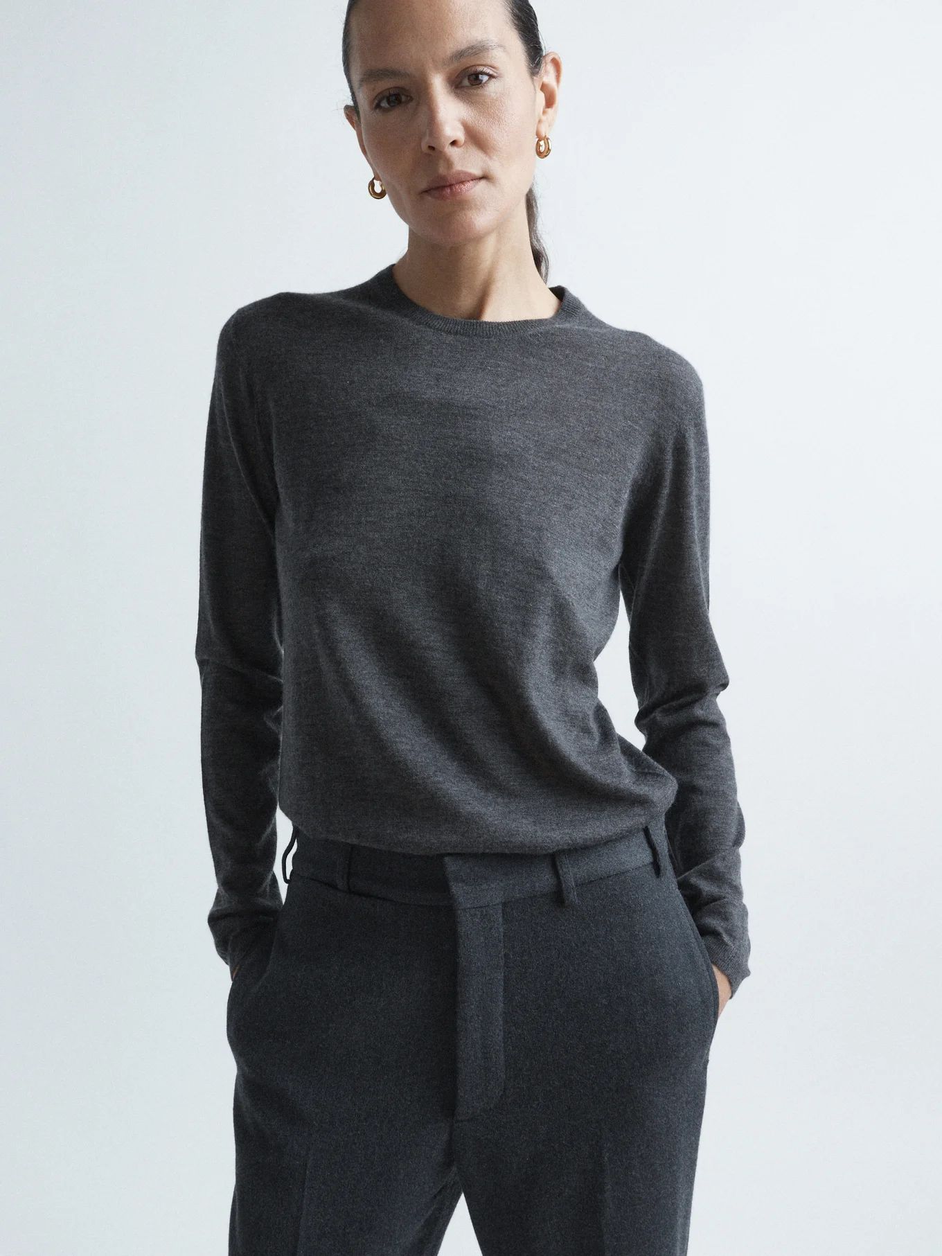 Crew-neck responsible-cashmere sweater | Raey | Matches (US)