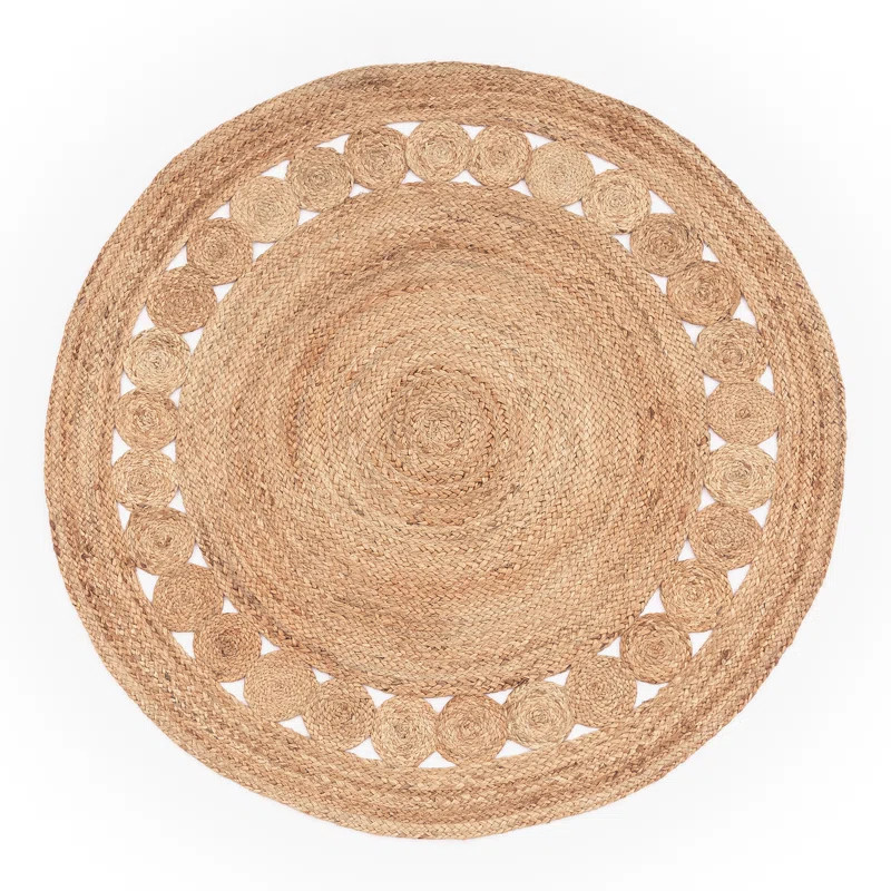 Cardiss Hand Braided Natural Fibers Solid Color Rug | Wayfair North America
