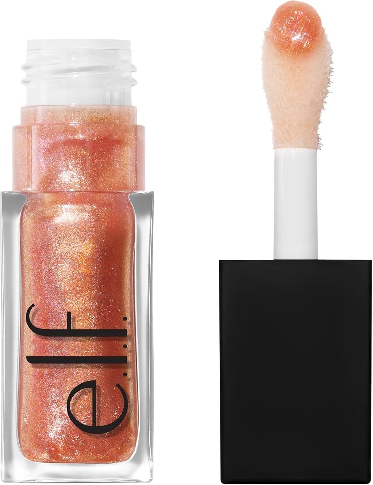e.l.f. Glow Reviver Plumping Lip Oil, Apricot Feelings     Tinted Lip Plumper For A High-Shine, P... | Amazon (US)