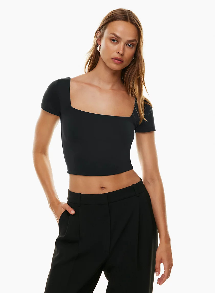 CONTOUR SQUARENECK SHORTSLEEVE T-SHIRT | Aritzia